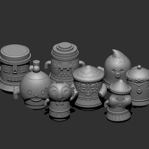 Gyroid Inspired figurines 25mm (each)