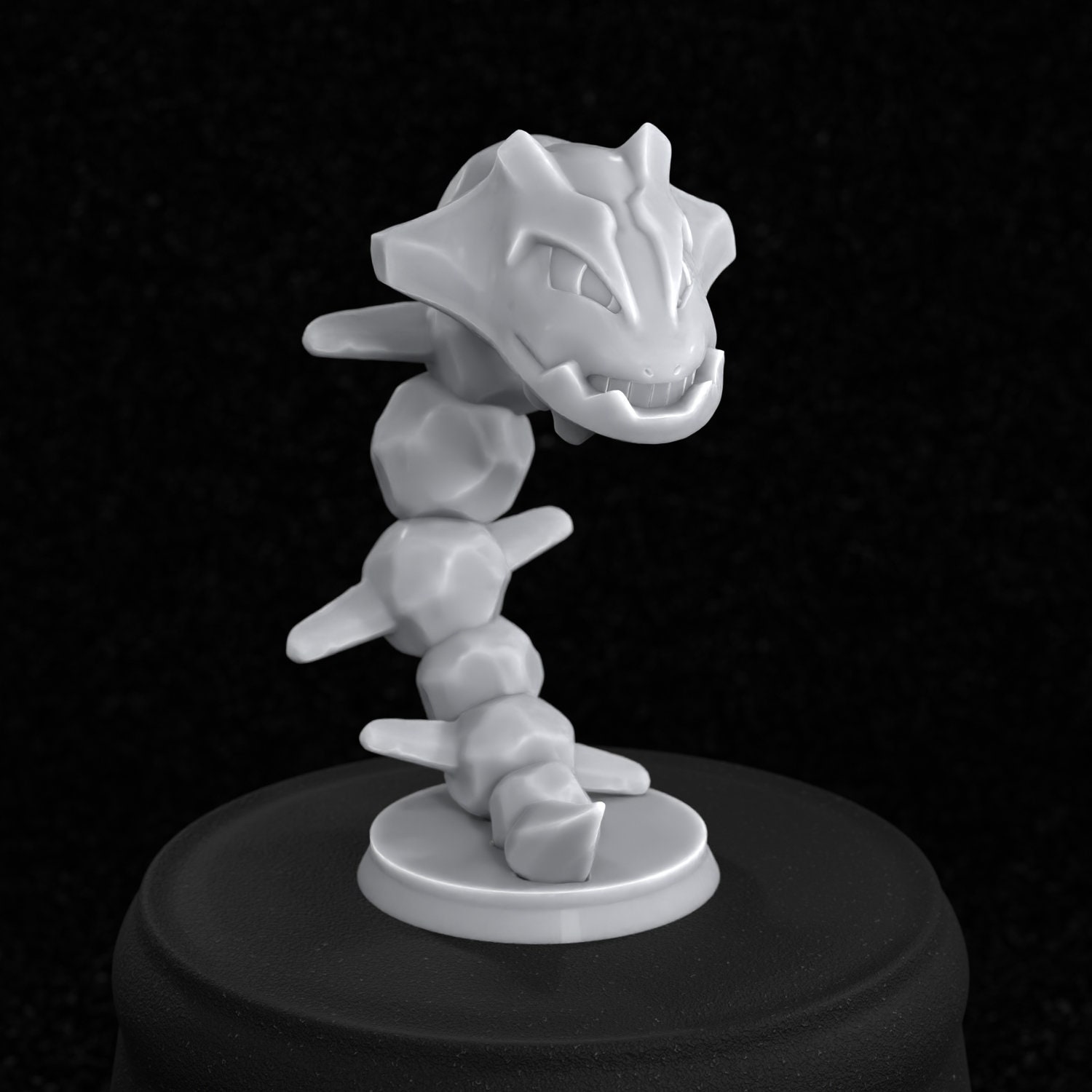 Onyx Steelix and Mega-Steelix 3D print model 3D model 3D printable