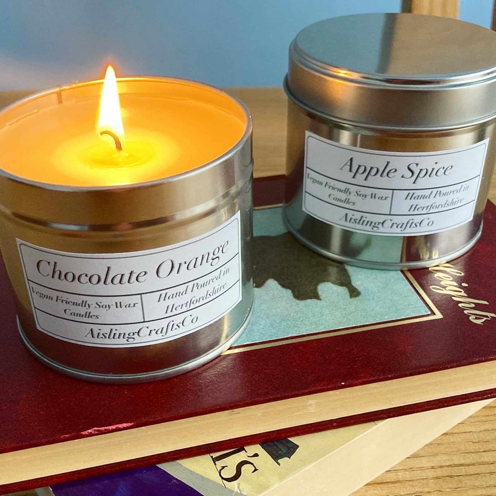 Apple Cinnamon Scented Candle Vegan Friendly 25cl Aisling Etsy