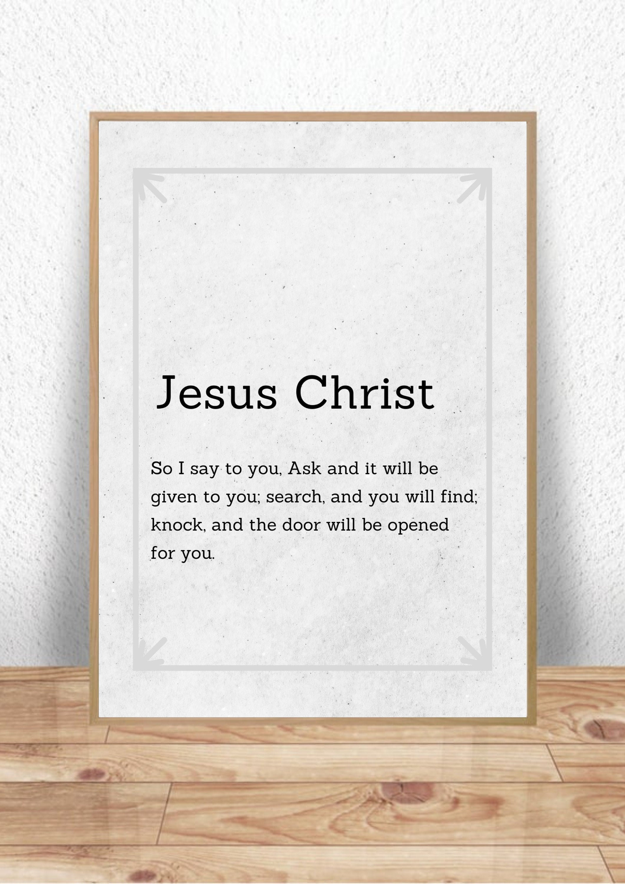 Jesus Quote Printable Wall Art Home Print Home Poster | Etsy