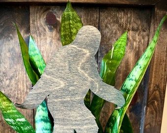 Indoor plant big foot, bigfoot, sasquatch, yeti trellis available in multiple sizes and finishes