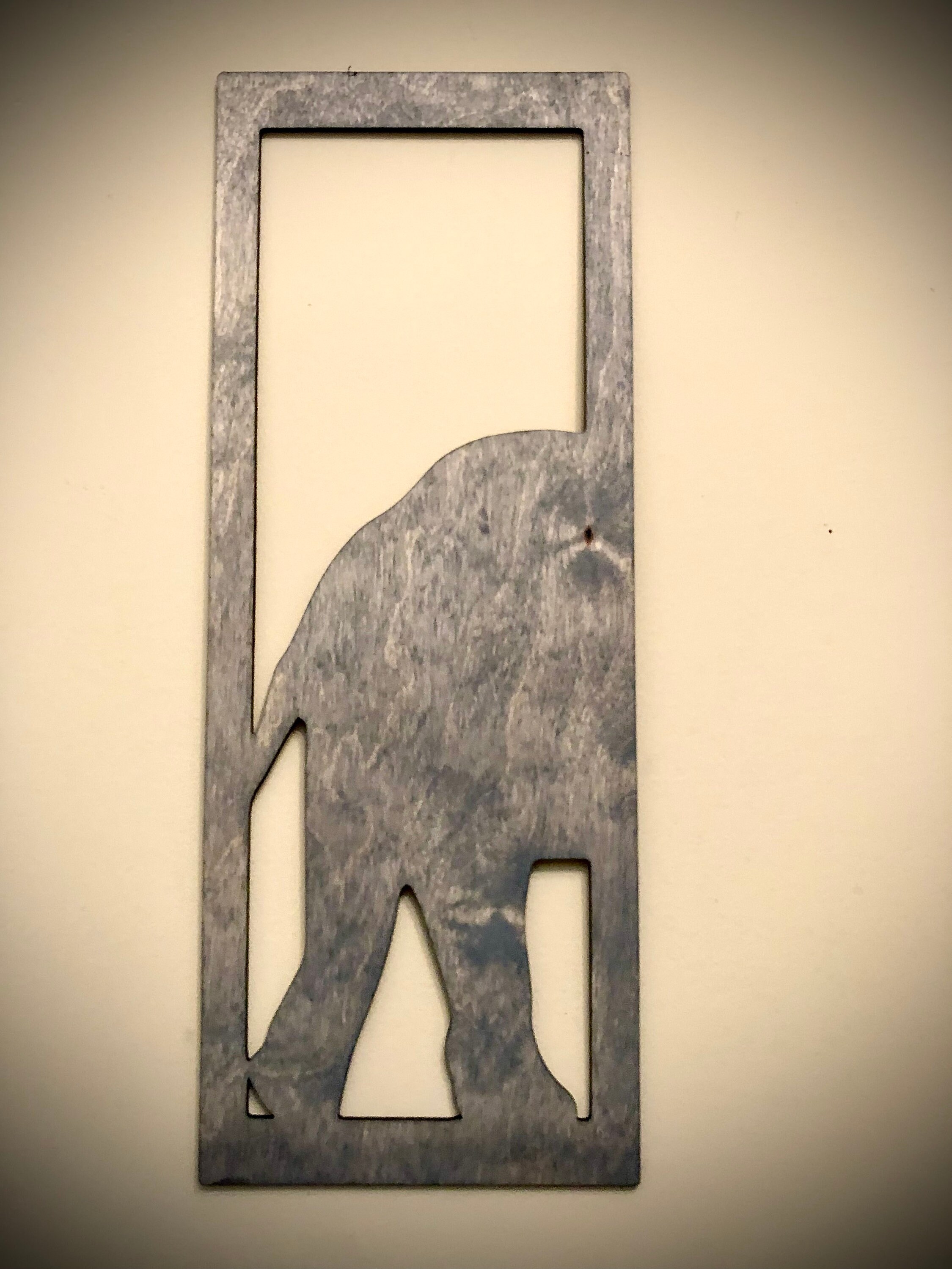 Elephant Wood Wall Art 3 Panel in Natural or 11 Other Etsy