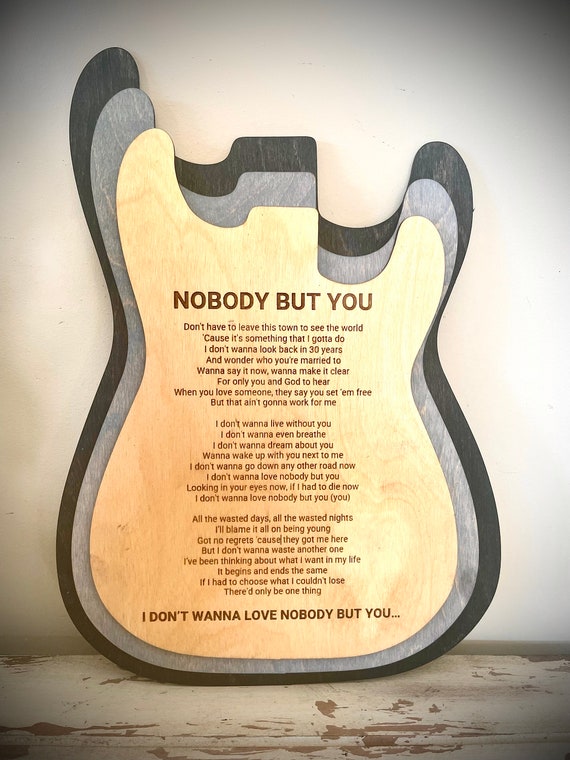 Stacked Electric Guitar 3D Table Art With Favorite Song Lyrics or Use as an  Award, Wall Art, Multi-color. Great for Rock Music Fans. - Etsy UK