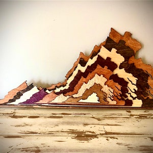 Virginia Stacked State wood 3D table art, Virginia wall art, Virginia home decor, multi-color