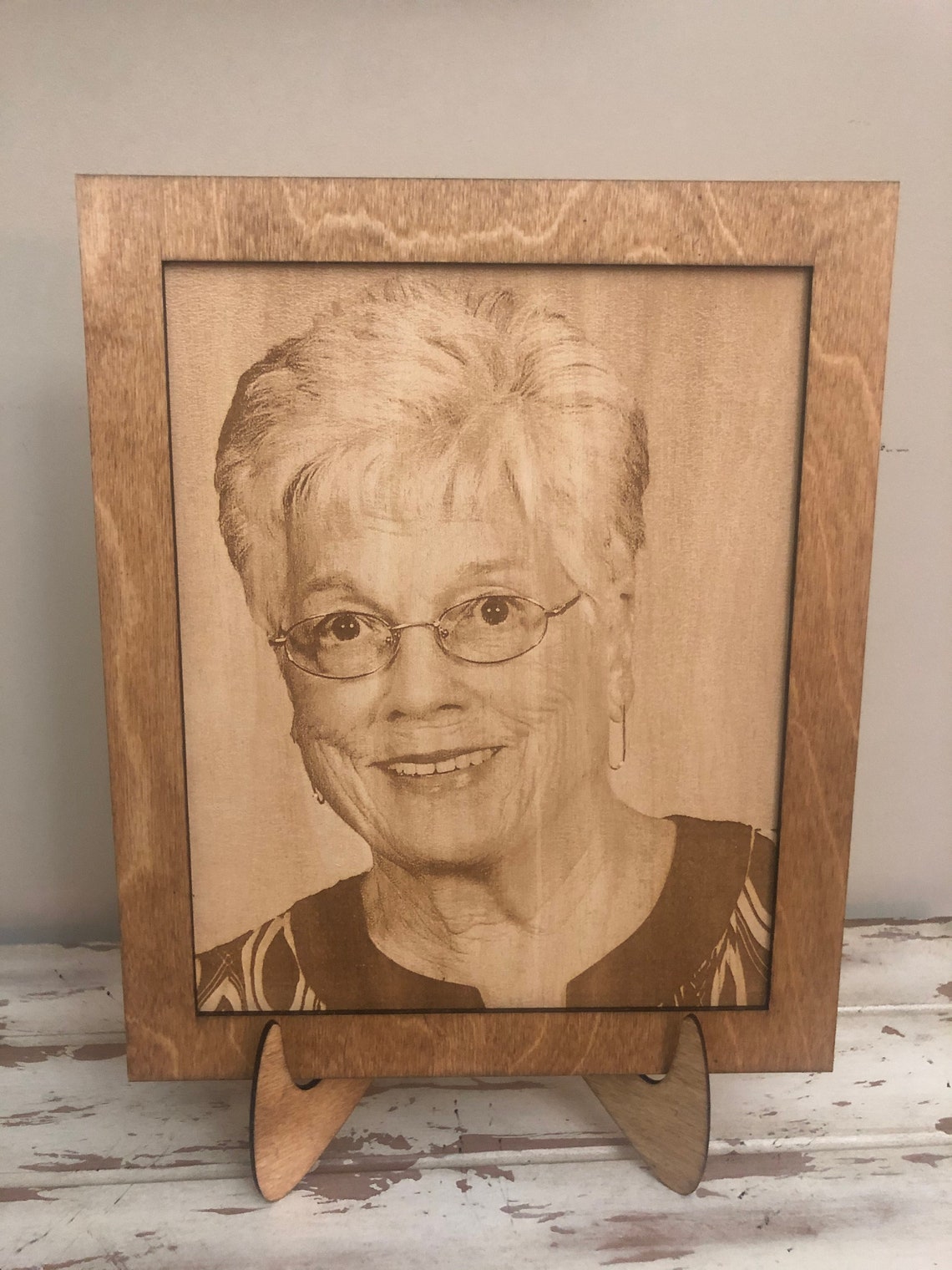 Photos on Wood. Engraved Photos on Either 8x10 or 5x7 Framed Etsy