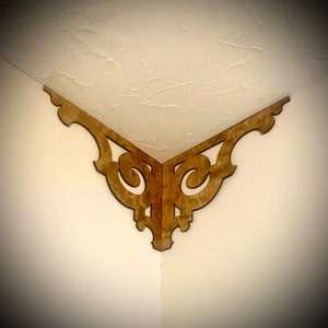 Elegant decorative inside corner accent / trim corner decoration (set of 2) available in multiple sizes and finishes.  Elegant set E