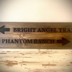 Trail Arrow sign with custom locations.  Works for trails, favorite cities, vacation destinations