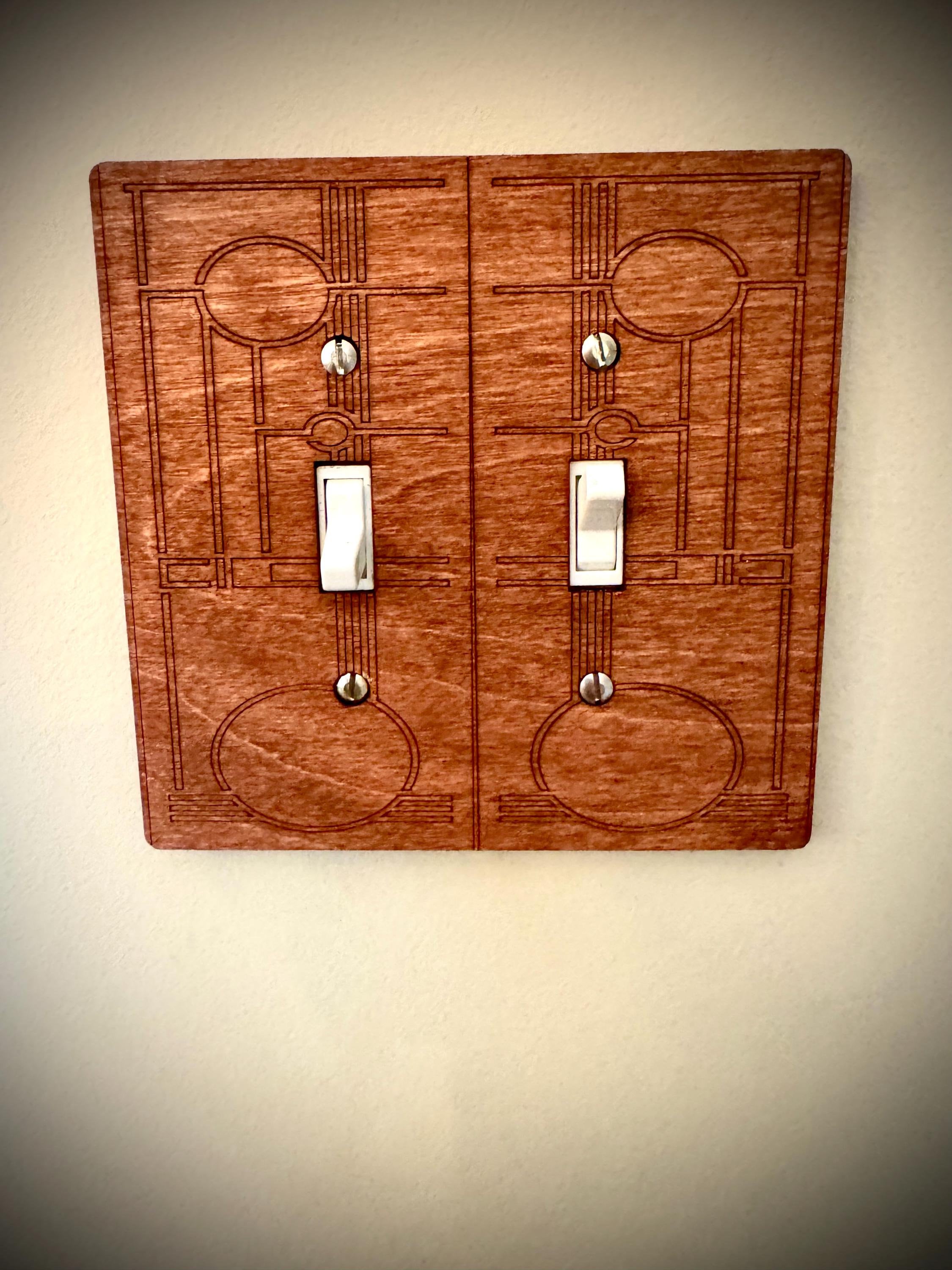 Frank Lloyd Wright-inspired Light Switch, Outlet, and Decora