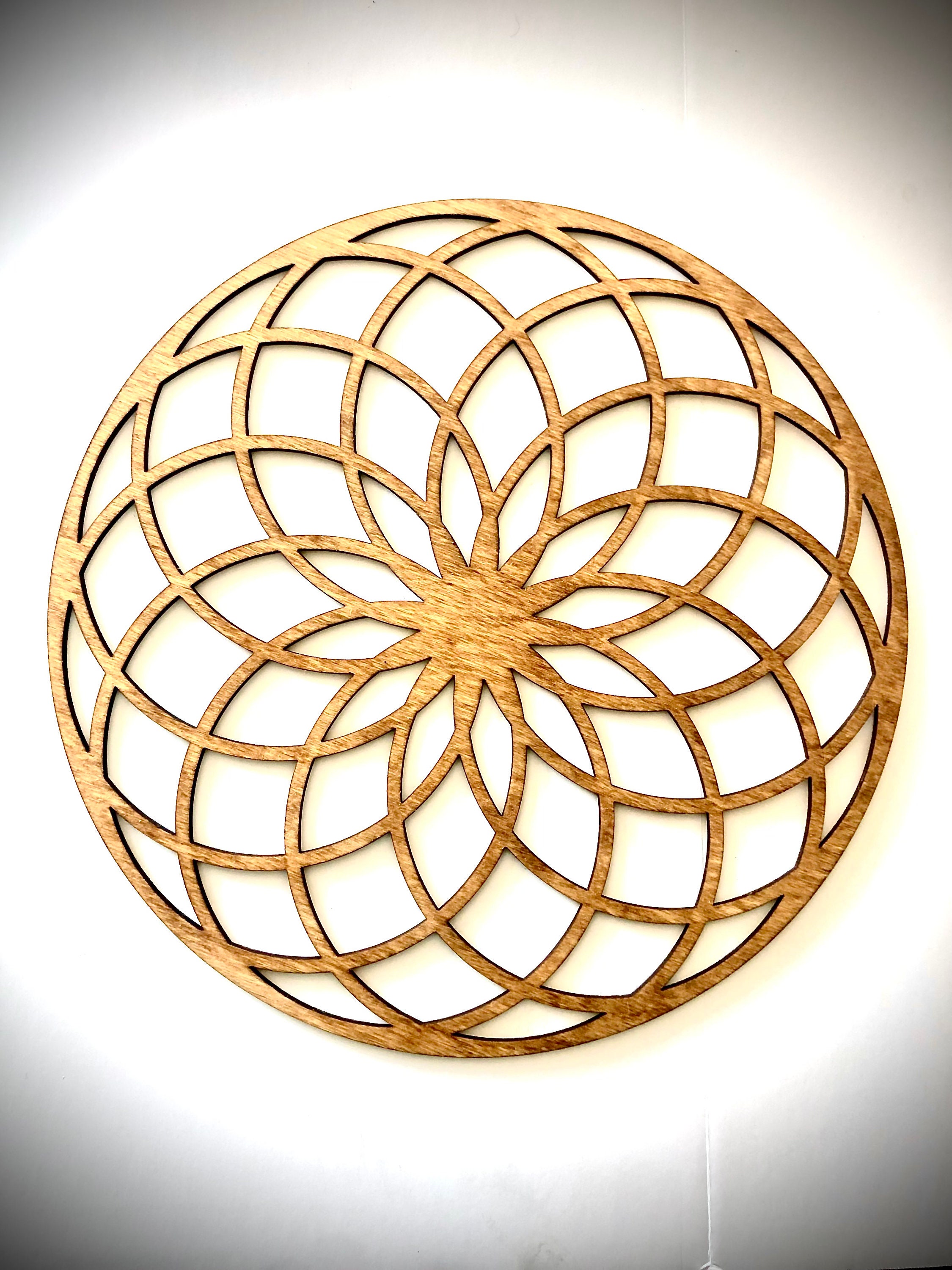 Sacred Geometry / Flower of Life Mandala Wood Wall Art 4 | Etsy
