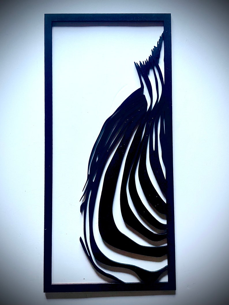 Zebra Wood Wall Art 3 Panel in Black or 11 Other Finishes Etsy