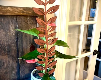 Giant 18” Indoor boho plant trellis-leafy vine available in 12 finishes