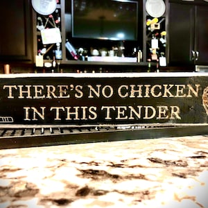 Hockey Goalie Sign - There&#39;s no chicken in this tender
