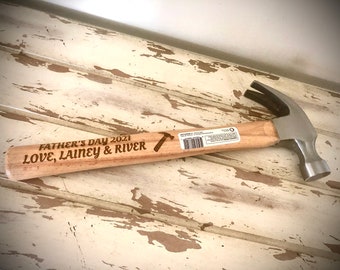 Father's Day gift Hammer - Custom engraved, personalized hammer, custom engraved hammer