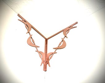 Mid Century Modern Atomic Art corner accent / trim decoration (set of 2) available in multiple sizes and finishes - style B