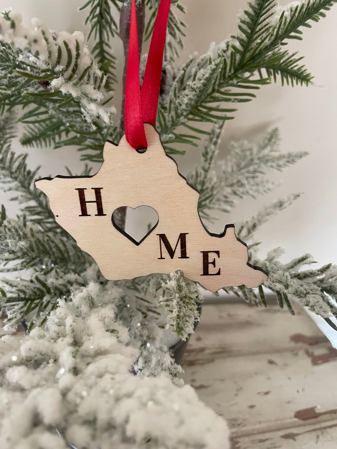 Hawaii - Oahu HOME Ornament Laser Cut Wood Ornament, Oahu Gift Tag ...