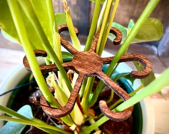 Indoor boho klimmen kamerplant houten stengelsteun verkrijgbaar in meerdere maten en afwerkingen - plantaccessoire voor Philodendron Alocasia Monstera