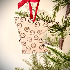 Soccer Ornament/Gift Tag - soccer state.  Great soccer gift or coach gift.