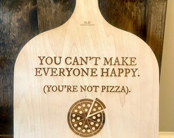 Custom engraved pizza peel, Funny Pizza Quote, Pizza Lover Gift