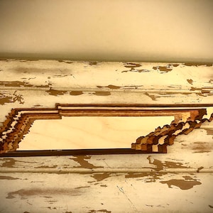 Tennessee Stacked State wood 3D table art / wall art, multi-color
