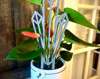 Crystals Indoor boho plant trellis available in multiple sizes and finishes