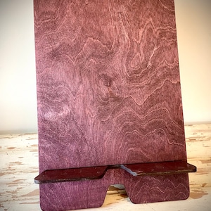 Tabletop book stand / cookbook stand / tablet stand / iPad stand available in 2 sizes and 12 finishes very sturdy