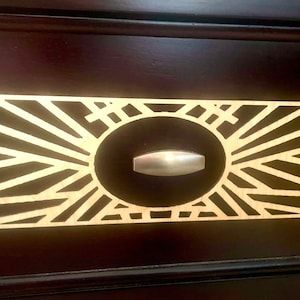Boho Modern decorative wood drawer knob or pull accent available in natural or 14 other finishes.  2 pieces. Set E