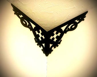 Elegant decorative corner accent / trim decoration (set of 2) available in multiple sizes and finishes.  Style F