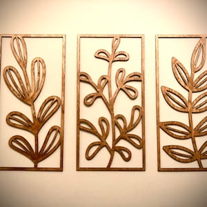 Twigs / branches / flowers wall art, 3 panel available in multiple sizes and finishes, decor wall art original