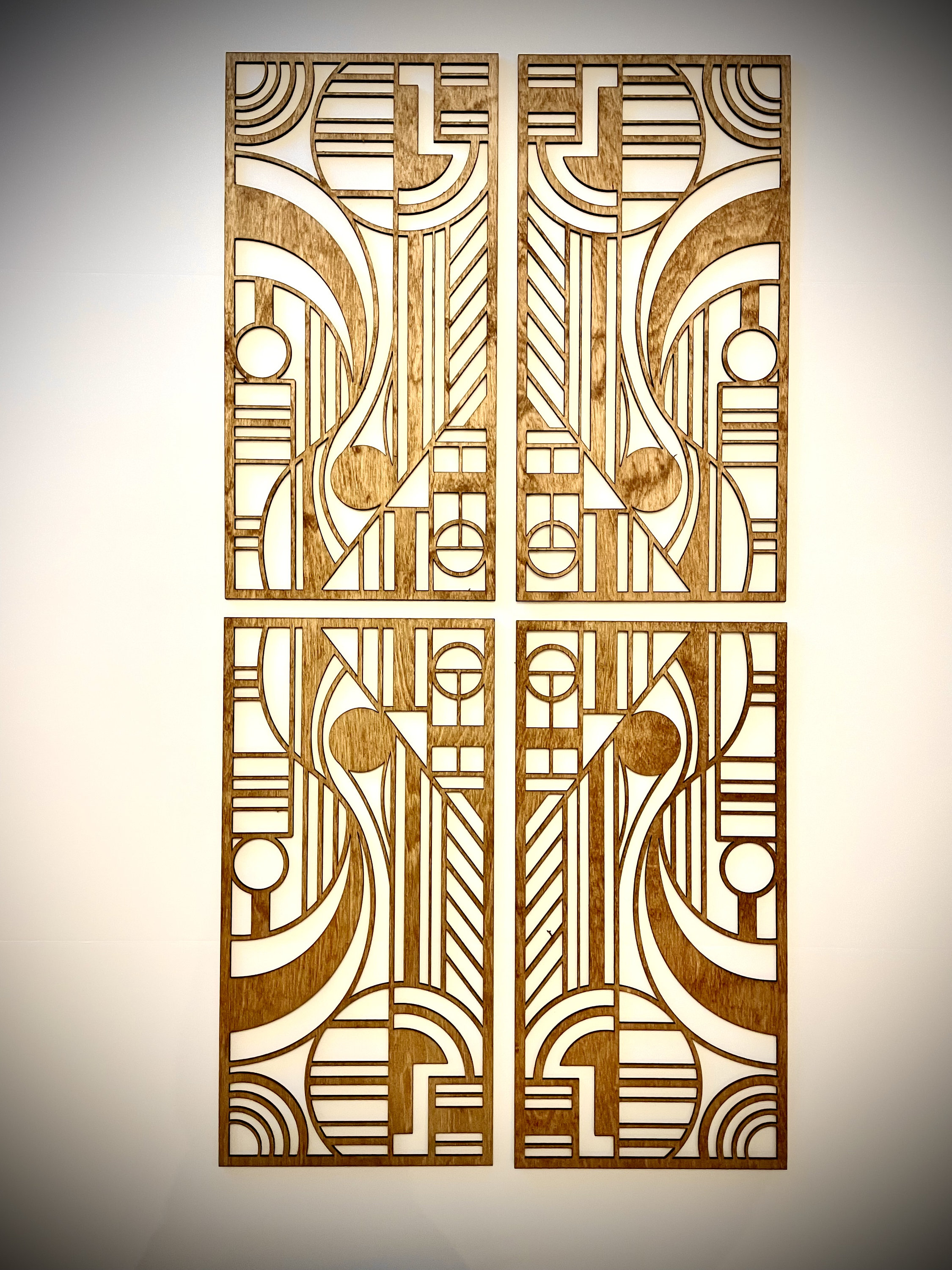 Boho Modern Frank Lloyd Wright-inspired Art Deco Geometry