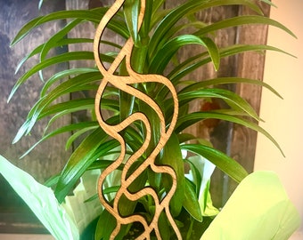 Indoor boho plant trellis-flame shapes available in multiple sizes and finishes