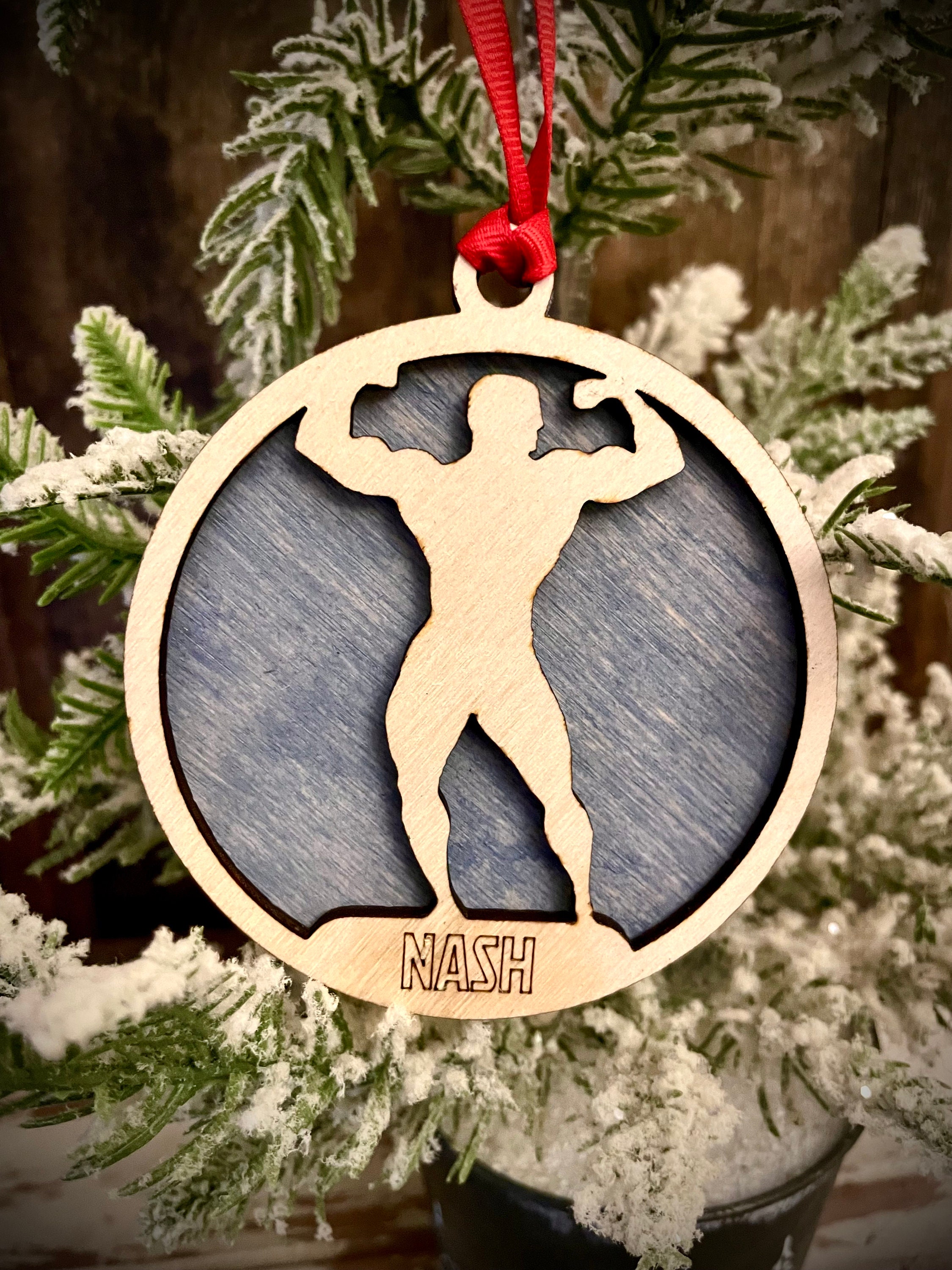 Buy Personalized Photo Collage Christmas Gifts For Bodybuilder Online