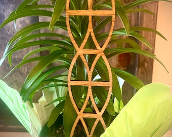 Indoor boho plant trellis-helix / dna shapes available in multiple sizes and finishes