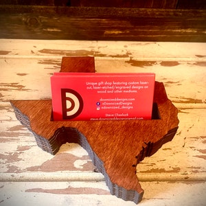 Texas Visitenkartenetui in natur oder 11 anderen Ausführungen