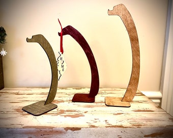 Wood ornament hanger available in 3 sizes and 12 finishes