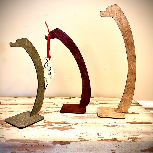 Wood ornament hanger available in 3 sizes and 12 finishes