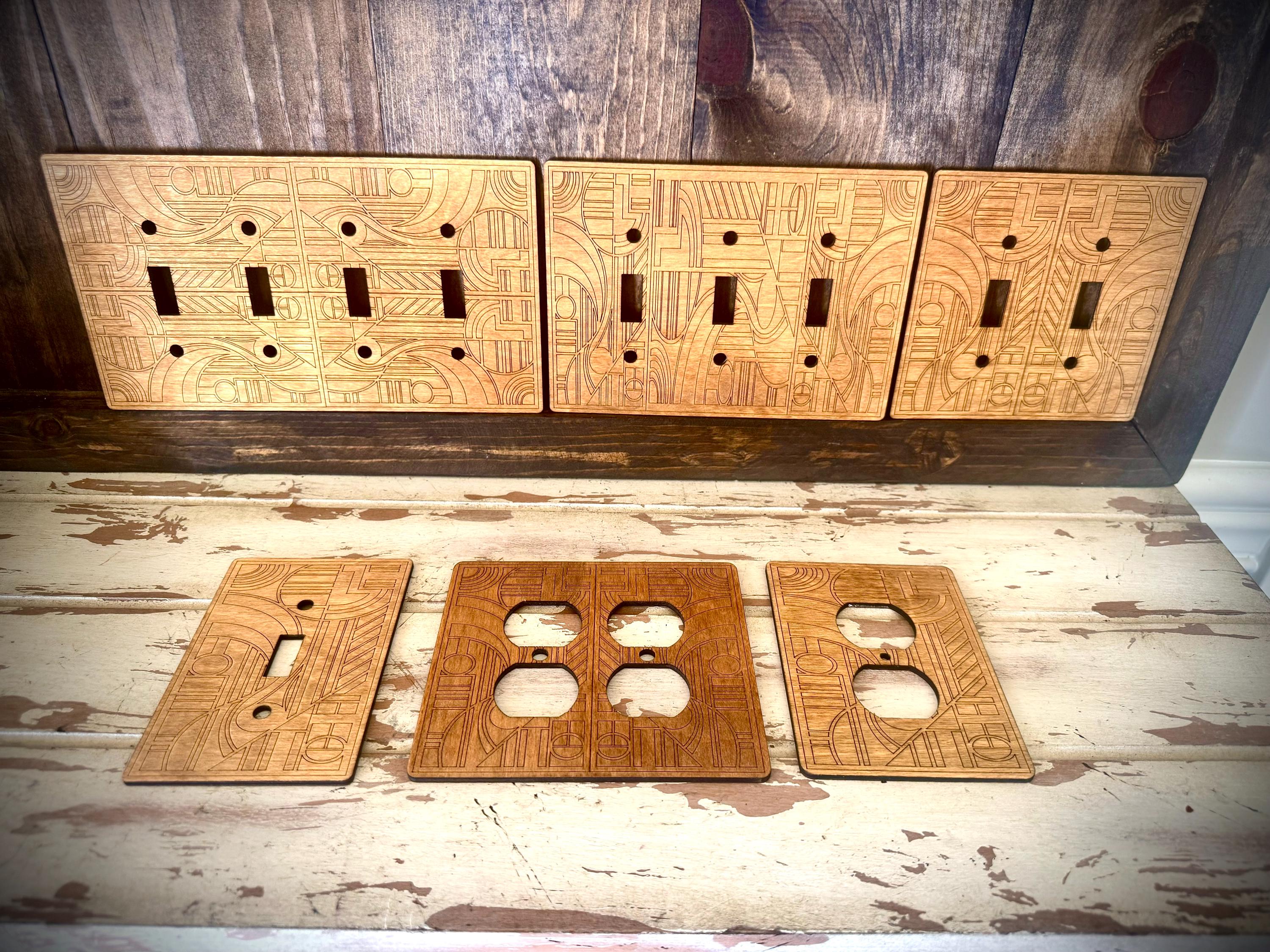 Frank Lloyd Wright-inspired Light Switch, Outlet, and Decora