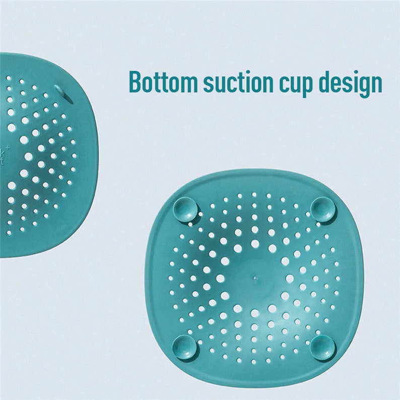 Sink Mat Hair Catcher & Drain Cover Shower Bathroom Kitchen Strainer Etsy