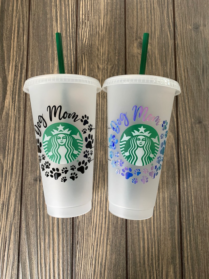 Download Dog Mom Starbucks Cup SVG FileDog Mom Paw Print Cut | Etsy