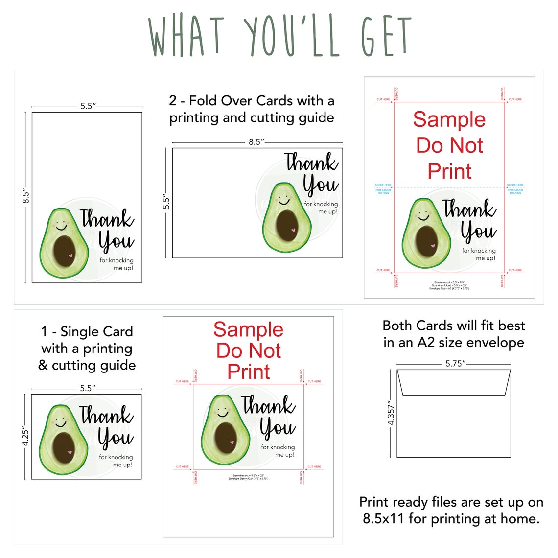 avocado-thank-you-for-knocking-me-up-card-ivf-card-humor-etsy