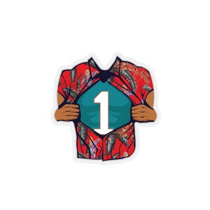 Tua Tagovailoa Aufkleber, "Es bin ich" der Super-Aufkleber, Miami Dolphins Aufkleber