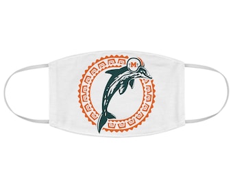 Dolphins Throwback Mask, Tua Mask, Miami Throwback Hat