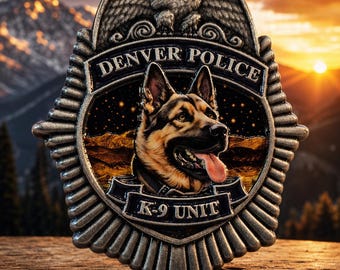 Denver Colorado Police K-9 Unit Challenge Coin 225