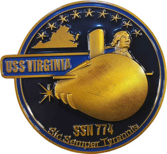 US Navy SSN-774 USS Virginia Submarine Commemorative Challenge