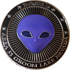 Area 51 Alien Challenge Coin welcome to Dreamland 25