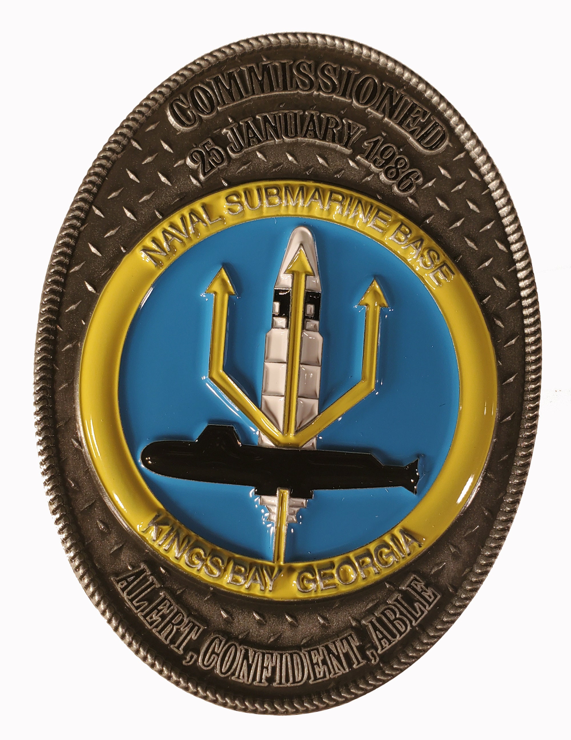 USS Alaska SSBN-732 Submarine Challenge Coin Inches) 178