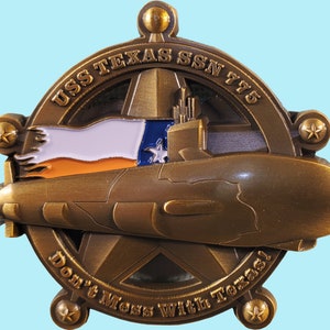 US Navy USS Texas SSN 775 Submarine Challenge Coin 131