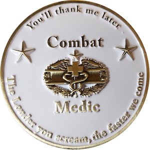 US Army Combat Medic Challenge Coin 2&quot; 23