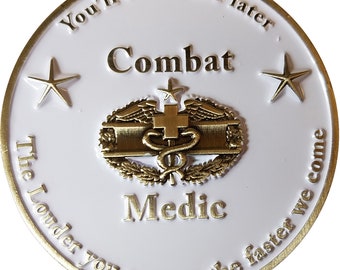 US Army Combat Medic Challenge Coin 2" 23