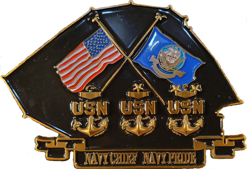 US Navy USS Constitution Old Ironsides Chief Petty Officer CPO Commemorative Challenge Coin 117 image 2