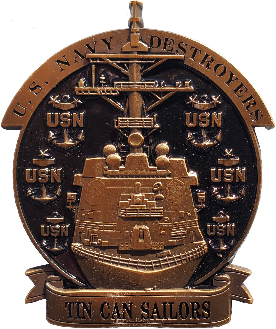 US Navy tin Can Sailor Destroyer Fleet Challenge Coin 114 Etsy
